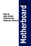 ASUS ROG STRIX Z270H GAMING & ROG Strix 200/AM4 Series software manual